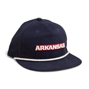 Arkansas Razorbacks ARKANSAS White 3D Classic Rope Hat- Navy/ White